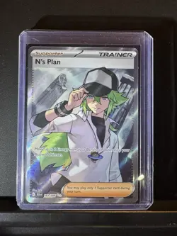 Pokemon TCG N's Plan 163/086 Full Art Ultra Rare Sv: Black Bolt Mint NM - Image 1