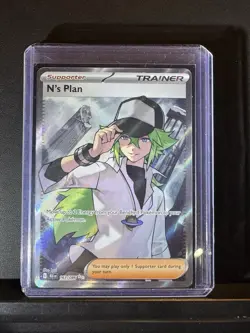 Pokemon TCG N's Plan 163/086 Full Art Ultra Rare Sv: Black Bolt Mint NM - Image 2