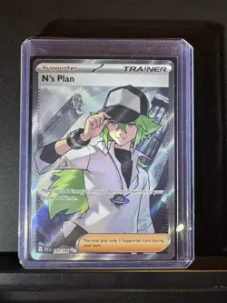 Pokemon TCG N's Plan 163/086 Full Art Ultra Rare Sv: Black Bolt Mint NM - Image 3