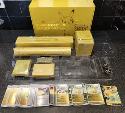 Pokemon 25th Anniversary Golden Box Pikachu Chinese TCG Opened Missing Items - Image 1