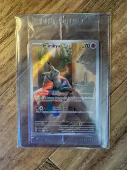 SEALED Pokemon Mimikyu SVP 075 Paldean Fates Holo Black Star Promo NM - Sealed - Image 1