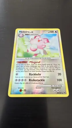 Holo Pokemon Karte: Heiteira LV. 40 22/127 | Reverse Holo | Platin | Deutsch - Image 1