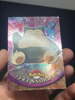 2000 TOPPS POKEMON TV ANIMATION Series 3 FOIL #143 SNORLAX dmg - Image 2