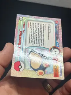 2000 TOPPS POKEMON TV ANIMATION Series 3 FOIL #143 SNORLAX dmg - Image 4