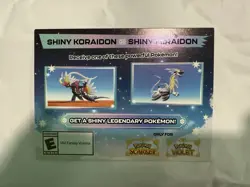 Pokemon Scarlet And Violet Serial Codes Shiny Koraidon or Miraidon UNSCRATCHED! - Image 1