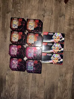 Pokemon Prismatic Evolutions Surprise Box+Destined Rivals Tins Set - LOT OF 11 - Image 1