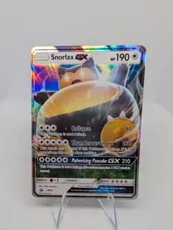 Snorlax GX SM05 Pokemon TCG 2016 Sun & Moon Black Star Promo Holo Rare - MP - Image 1