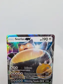 Snorlax GX SM05 Pokemon TCG 2016 Sun & Moon Black Star Promo Holo Rare - MP - Image 2