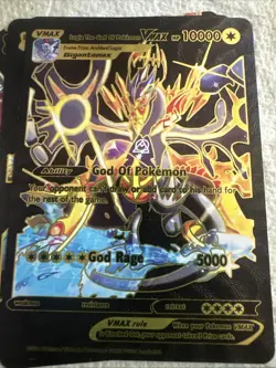 Lugia The God Of Pokemon Vmax Black Fan Art Ultra Rare Hp10000 - Image 1
