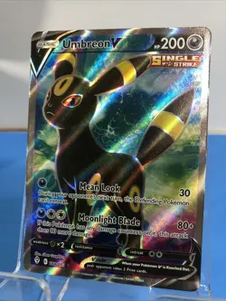 Umbreon V Full Art 188/203 Swsh07: Evolving Skies Holo Pokemon Card TCG - Image 1