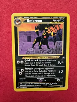 Umbreon Neo Discovery 32/75 Unlimited Edition Regular Card NM - Image 1