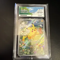Pokemon Pikachu TCG Promo Card 218/Sv-p Japanese Summer Get Campaign Ace 10 - Image 1