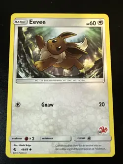 Eevee CHARIZARD STAMPED BATTLE ACADEMY PROMO card #36 49/68 SM Hidden Fates 2019 - Image 1