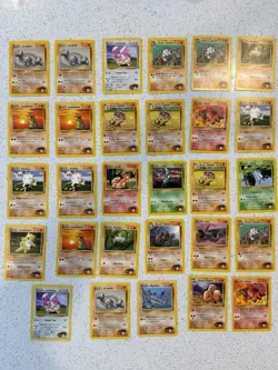 Vintage Pokemon Card lot of 102 Gym Heroes and Challenge 1999-2000 WOTC NM-M. - Image 1