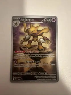 Pokemon TCG Alakazam MEP 009 2025 Mega Evolution ETB Black Star Promo Card - NM - Image 1