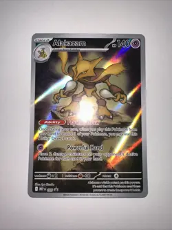 Pokemon TCG Alakazam MEP 009 2025 Mega Evolution ETB Black Star Promo Card - NM - Image 2