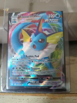Pokemon TCG Vaporeon VMAX Holo Card 030/203 Evolving Skies Ultra Rare, Near Mint - Image 1