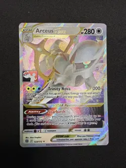Pokemon Arceus VSTAR Prize Pack Series 2 Two Promo Card 123/172 BRS Play - Image 1