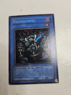 Yugioh Relinquished MC1-EN003 Secret Rare Limited Edition Holo Card - Image 1