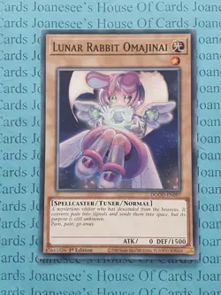DOOD-EN097 Lunar Rabbit Omajinai Yu-Gi-Oh Card 1st Edition New - Image 1