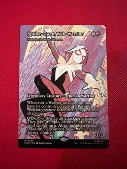 Spider Gwen Web Warrior Borderless Spider-Man MTG Marvel Universe Eternal-Legal - Image 1