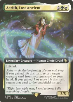 MTG Aerith, Last Ancient (0163) *Non-Foil* Extended Art Final Fantasy NM/MT - Image 1