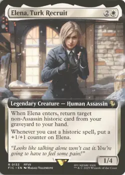 MTG Elena, Turk Recruit (0133) *Non-Foil* Extended Art Final Fantasy NM/MT - Image 1