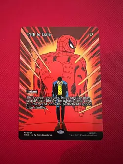 Path To Exile 0004 Borderless Spider-Man MTG Marvel Universe Eternal-Legal - Image 1