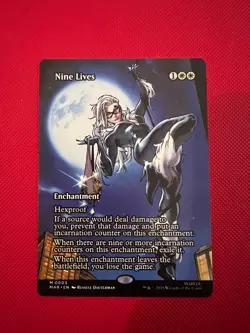 Nine Lives 0003 Borderless Spider-Man MTG Marvel Universe Eternal-Legal - Image 1