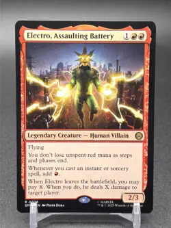 Electro, Assaulting Battery NM Regular #76 MTG Marvel's Spider-Man - Image 1