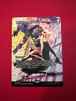 Relentless Assault 0025 Borderless Spider-Man MTG Marvel Universe Eternal-Legal - Image 1