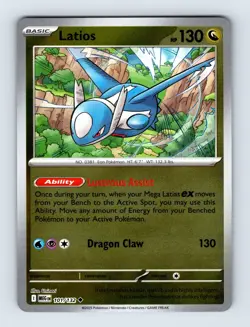 Latios Reverse Holo Mega Evolutions 101/132 Pokemon TCG Near Mint Never Played - Image 1