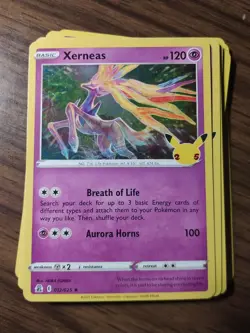 Xerneas 012/025 Celebrations Holo Pokemon 25th Anniversary Celebration - Image 1