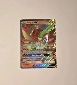 Pokemon Flygon GX 110/236 Cosmic Eclipse Sun & Moon Ultra Rare NM - Image 1