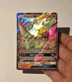 Pokemon Flygon GX 110/236 Cosmic Eclipse Sun & Moon Ultra Rare NM - Image 3