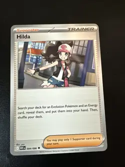 Pokemon TCG Supporter Hilda 084/086 SV White Flare Uncommon NM ENGLISH - Image 1