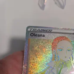 Pokemon Oleana Rebel Clash 202/192 Rainbow Full Art Secret Rare Trainer - Image 3