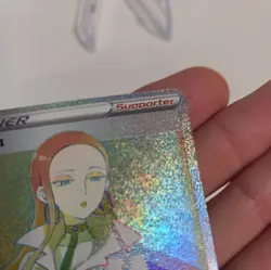 Pokemon Oleana Rebel Clash 202/192 Rainbow Full Art Secret Rare Trainer - Image 4