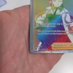 Pokemon Oleana Rebel Clash 202/192 Rainbow Full Art Secret Rare Trainer - Image 5