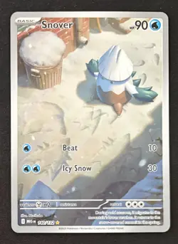 2025 Pokemon Mega Evolutions Snover 140 Illustration Rare NM - Image 1