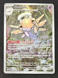 2025 Pokemon Mega Evolutions Shedinja 144 Illustration Rare NM - Image 1