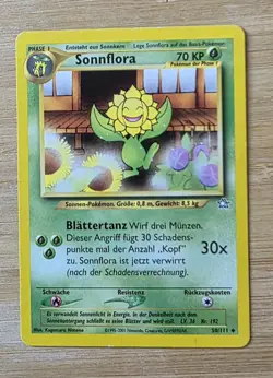 Sonnflora 1. Edition 50/111 Neo Genesis deutsch Pokemon Karten NM - Image 1
