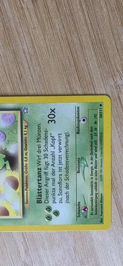 Sonnflora 1. Edition 50/111 Neo Genesis deutsch Pokemon Karten NM - Image 5
