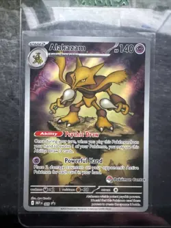 Mega Evolutions - Alakazam 009 Stamped Pokemon Center Promo - NM Pack Fresh - Image 1