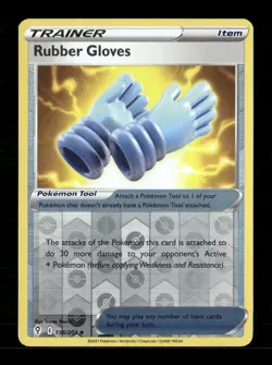 Rubber Gloves Reverse Holo Uncommon SWSH07: Evolving Skies 156/203 LP Pokemon LP - Image 1