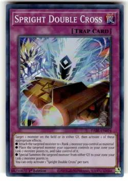 Yugioh! Spright Double Cross - DABL-EN074 - Super Rare - 1st Edition Near Mint, - Image 1