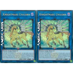KNIGHTMARE UNICORN 2x • Ultra R Emblema • BLMM EN092 • 1Ed • Yugioh! • ANDYCARDS - Image 1
