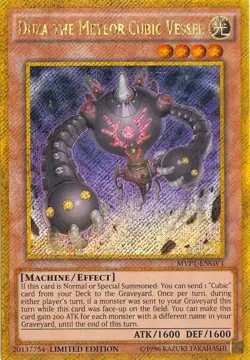 MVP1-ENGV1 Duza the Meteor Cubic Vessel Gold Secret Rare LTD Ed NM YuGiOh TCG - Image 1