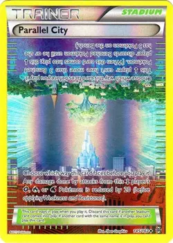 Parallel City 145/162 Reverse Holo breakTHROUGH Pokemon Card LP - Image 1