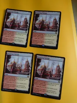 Inspiring Vantage playset. Kaladesh Rare Land MTG 4 Card. Read Description. - Image 1